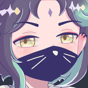 xiao icon by uluzart kawaii icon of xiao with a kitty face mask on. made my uluzart.