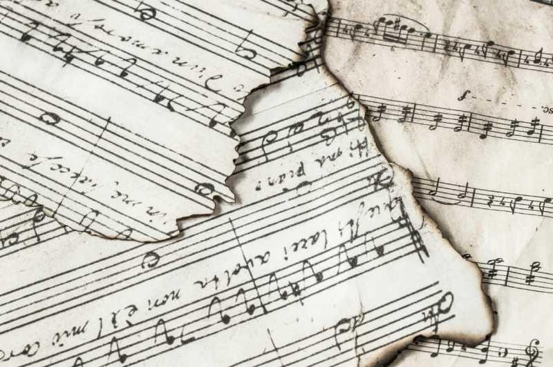 sheet music image from music notes (creative commons license)